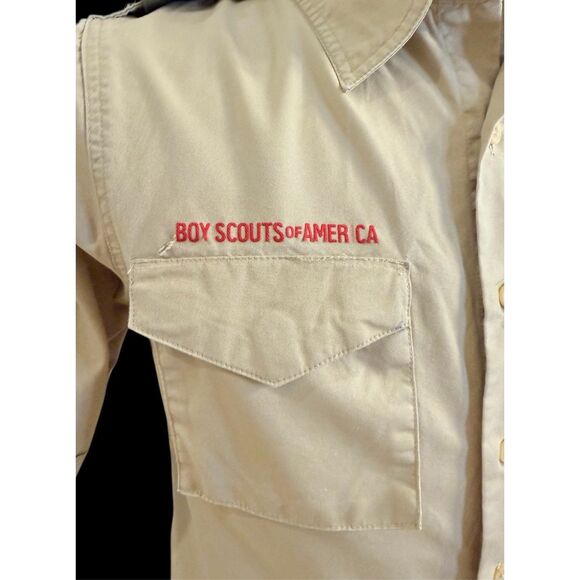 Boy Scouts of America Official Uniform Shirt Men's Small Polyester Blend Patches - Picture 12 of 15